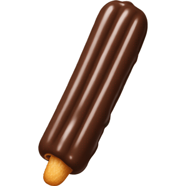 Chocolate dipped churro  emoji