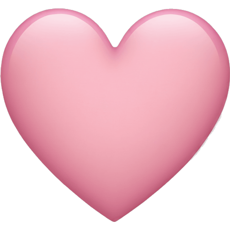 Light pink heart emoji