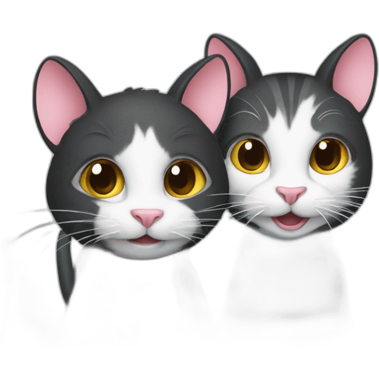 rat and cat emoji