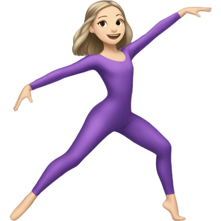 Maddie Ziegler dancing in a purple costume emoji