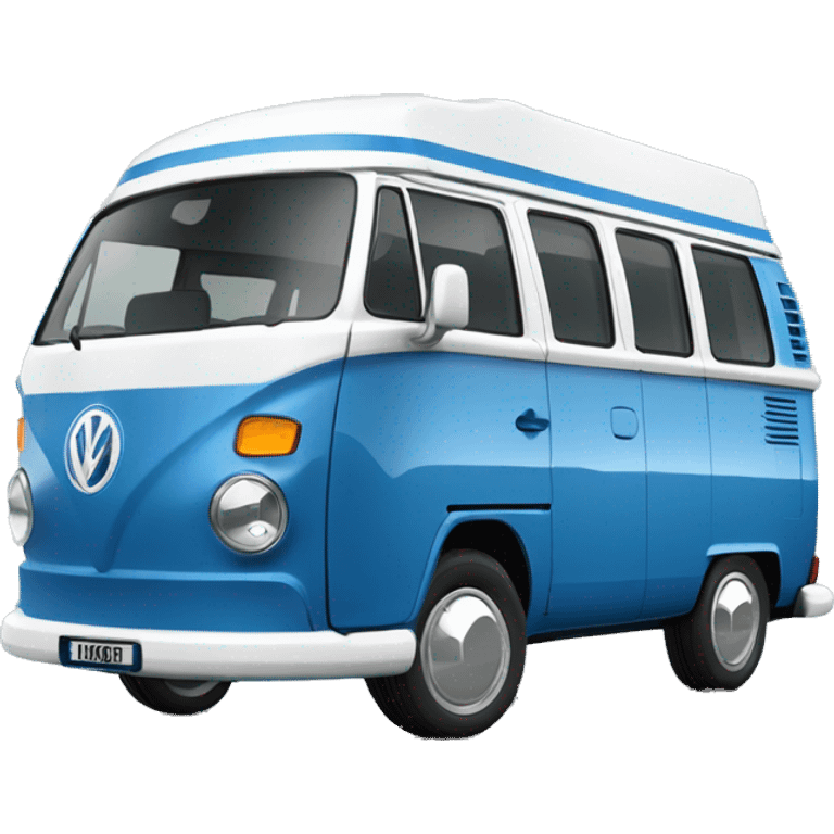 VW T6 California bus VW blue white emoji