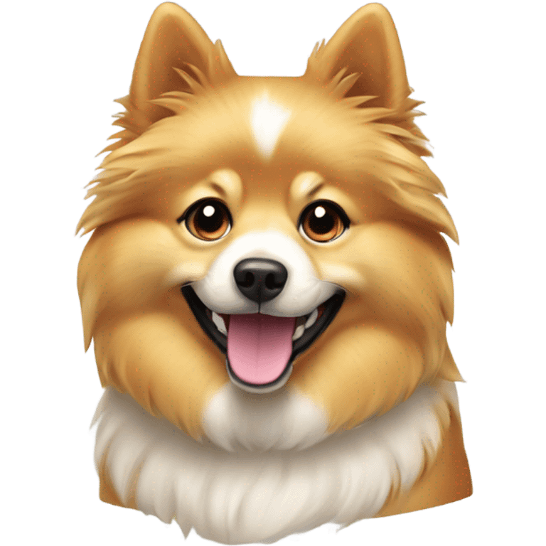 spitz dog golden emoji