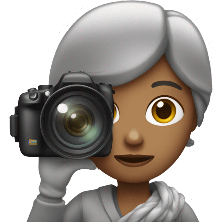 Woman with a camara in her Hand  emoji