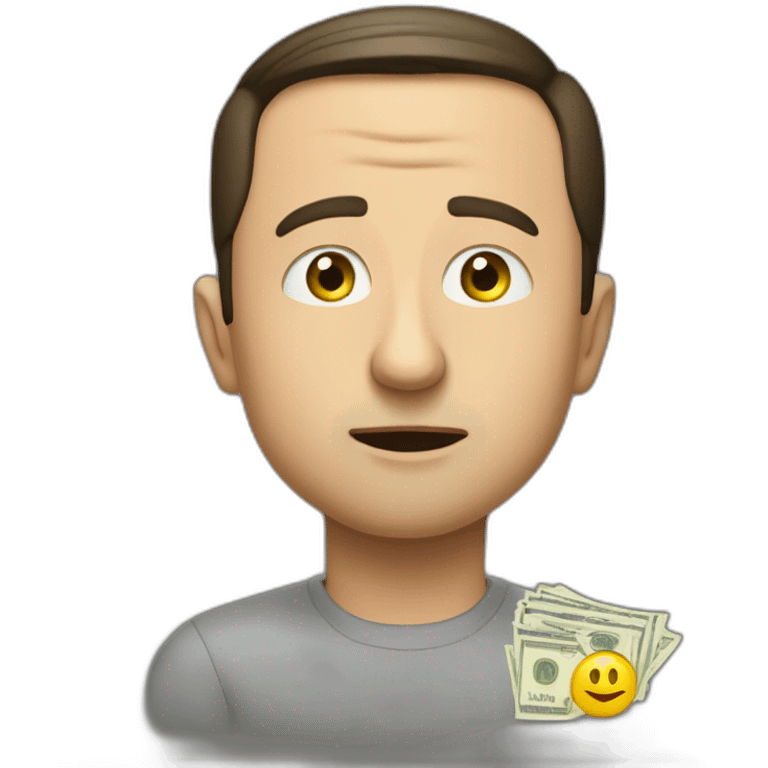 Volodymyr Zelenskyy asking for money emoji