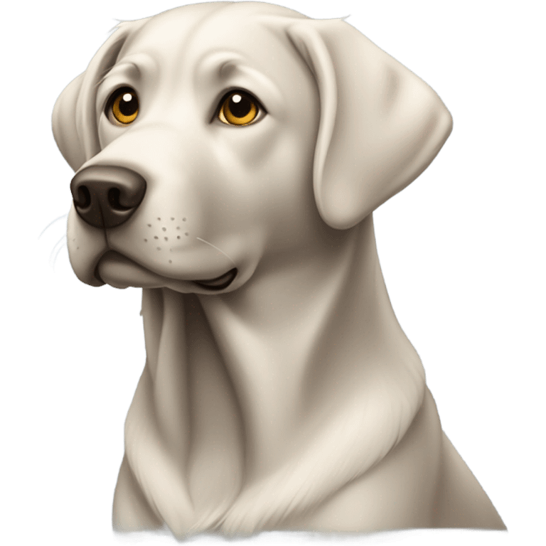 Labrador silver emoji