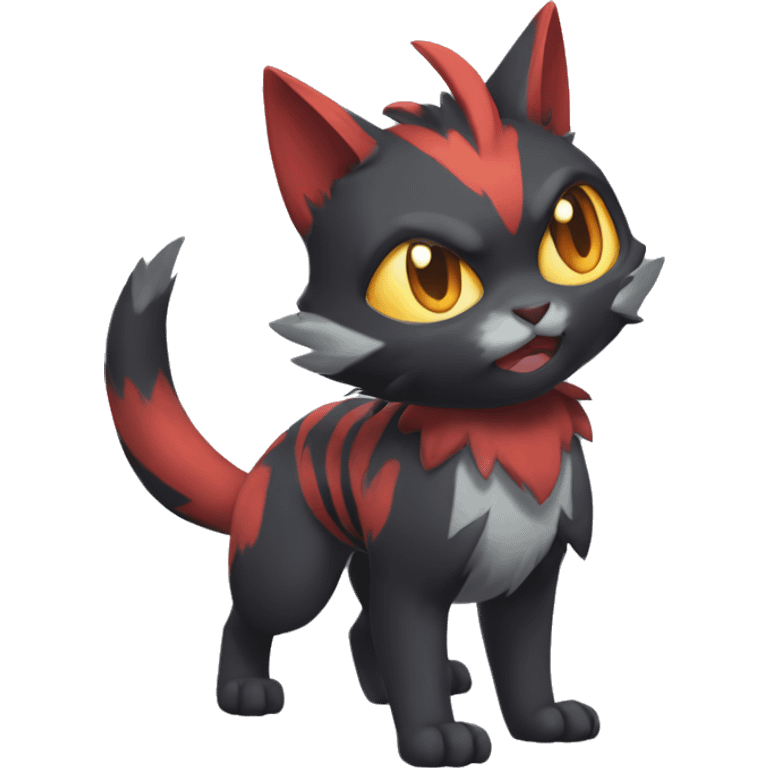 Torracat-Zoroark-Litten-Zoruabat-cat full body emoji