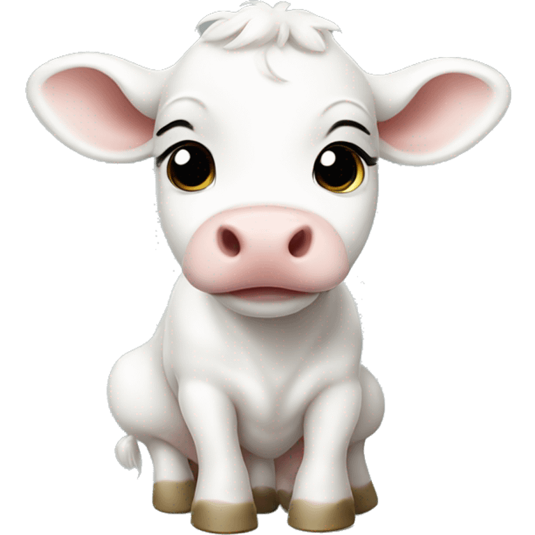 White baby cow emoji