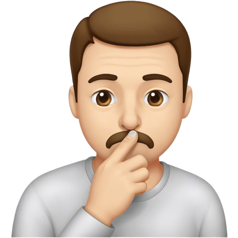 man picking nose emoji