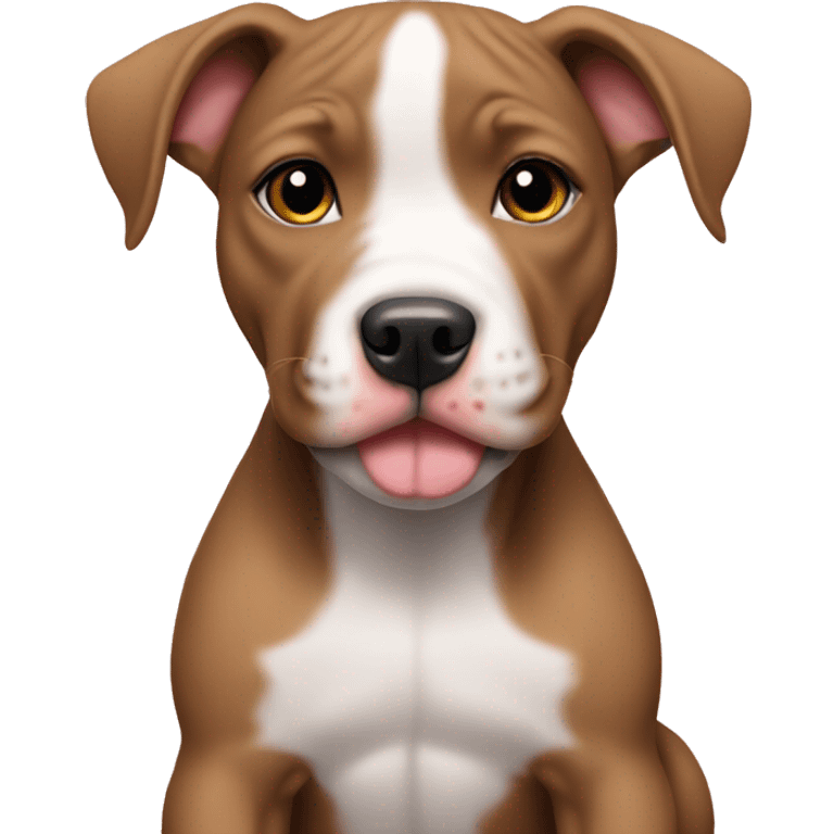 Girl pitbull puppy emoji