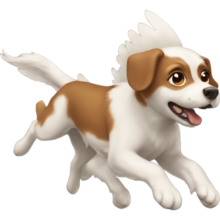 Flying dog emoji