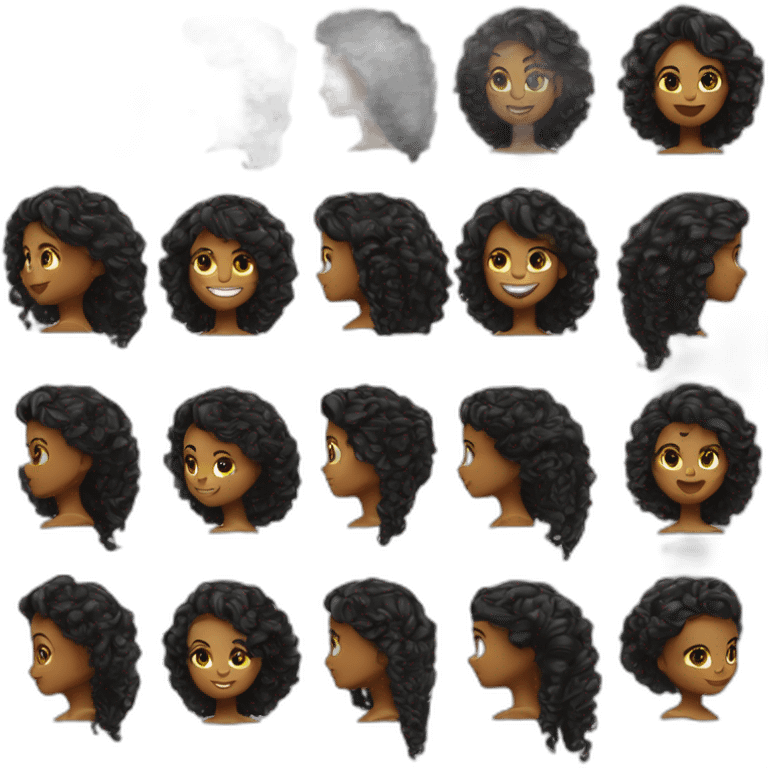 Une fille noir avec des tresses faire un doigt d’honneur emoji