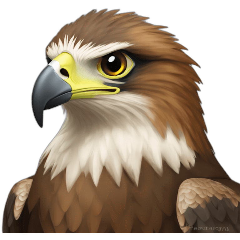 tasmanian wedge tail eagle brown head emoji