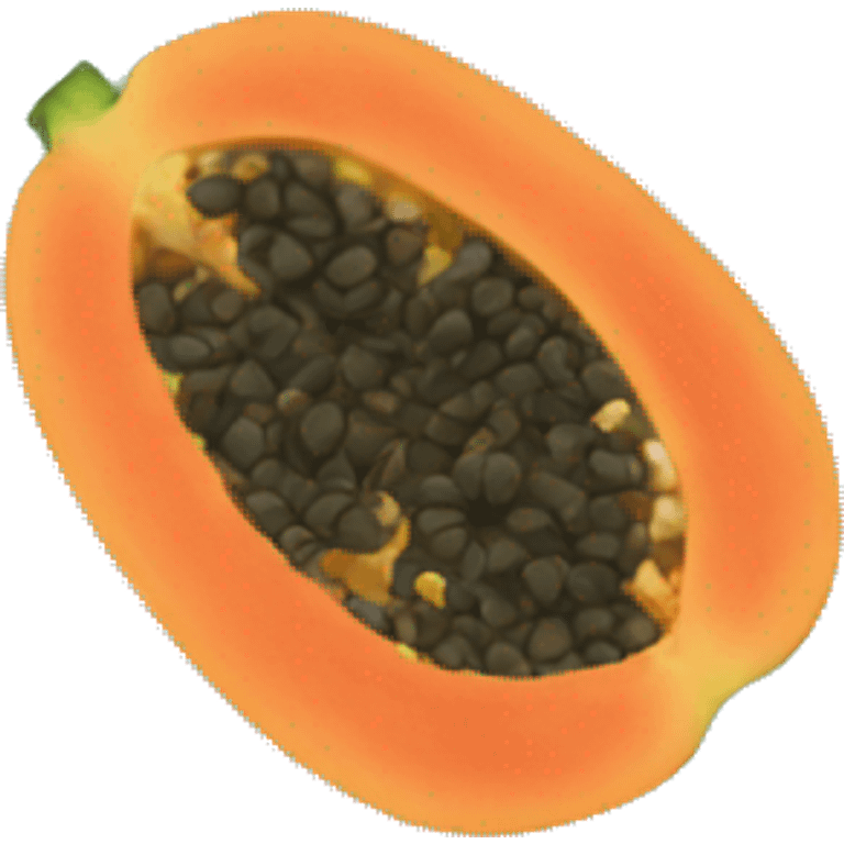 Papaya emoji