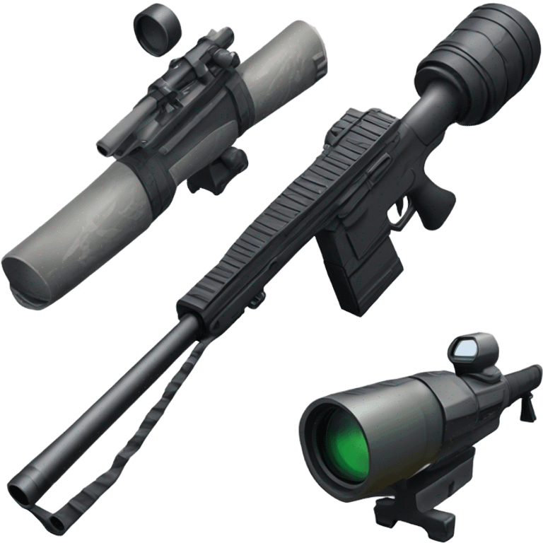 Large sniper rifle emoji