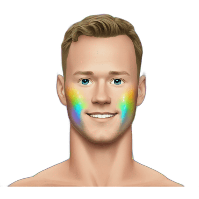 Jonathan Toews as rainbow diamond ring emoji