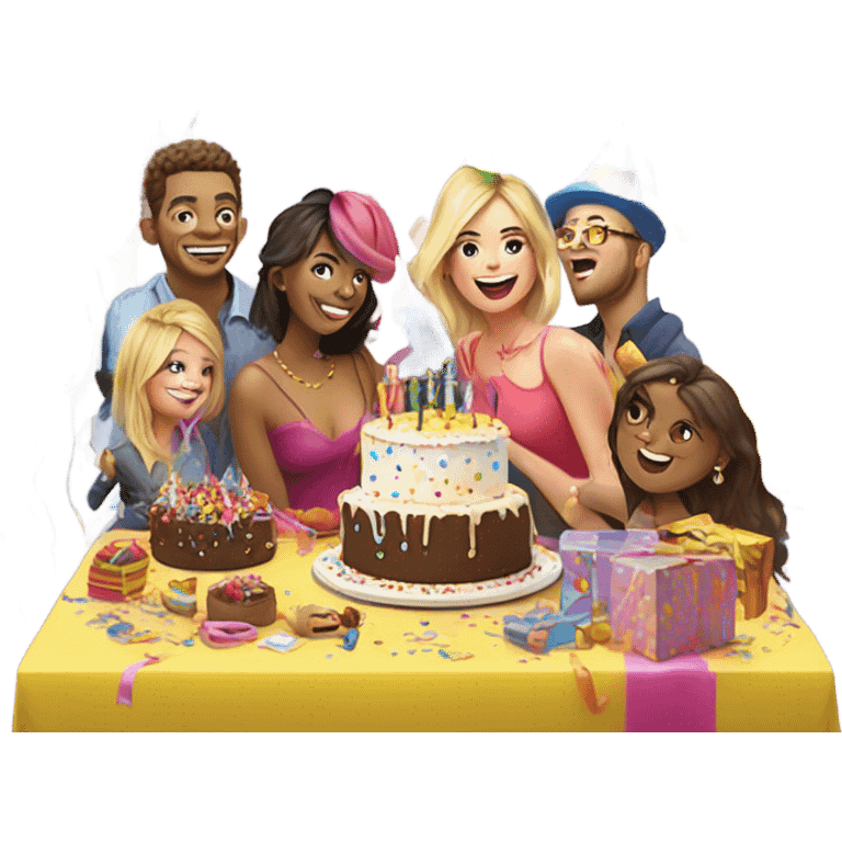 33rd Birthday fun celebrations emoji