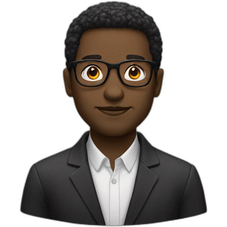 black glasses man who white people emoji