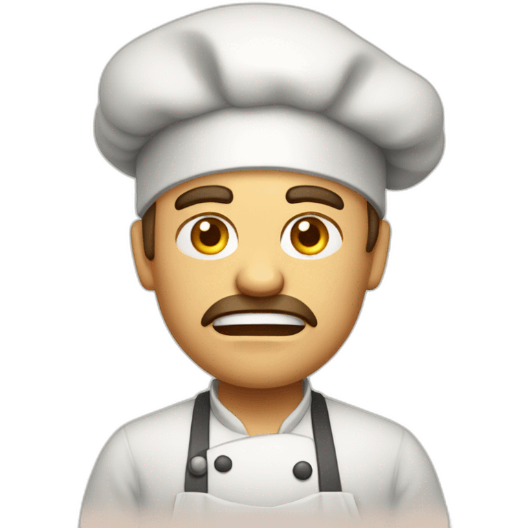 Angry baker emoji