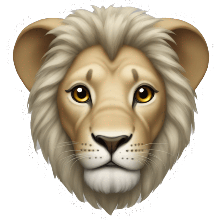 Hybrid lion and elephant mix emoji