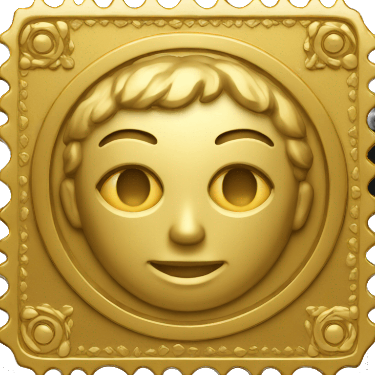 gold stamp emoji