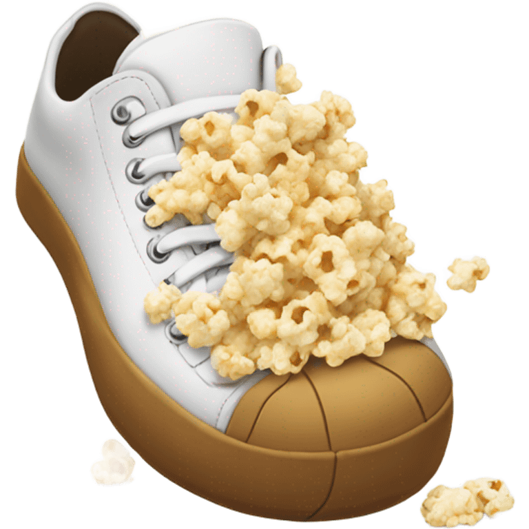 popcorn in white shoe emoji