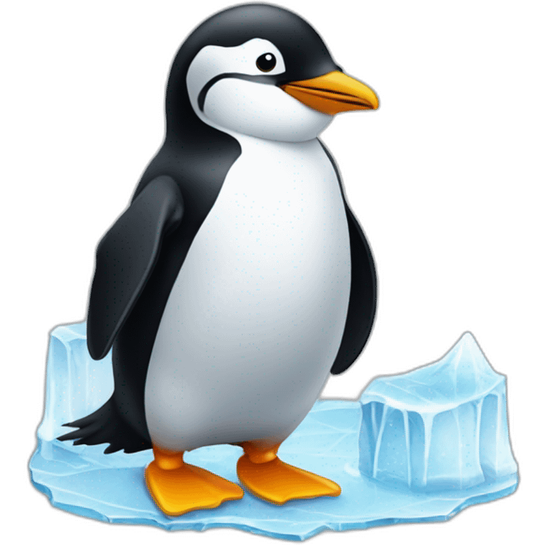 Pinguïn on ice emoji