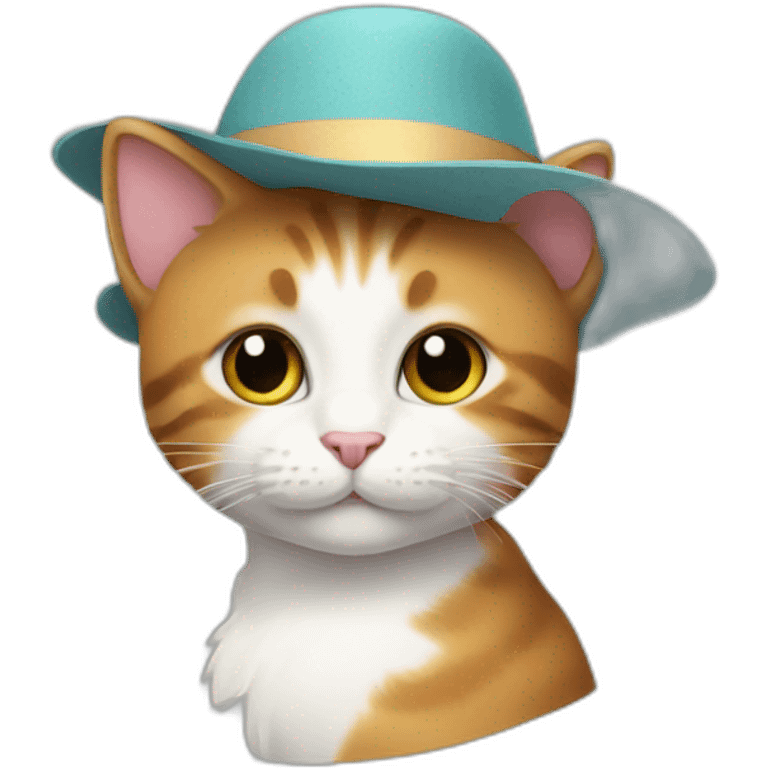 Kitty in hat emoji