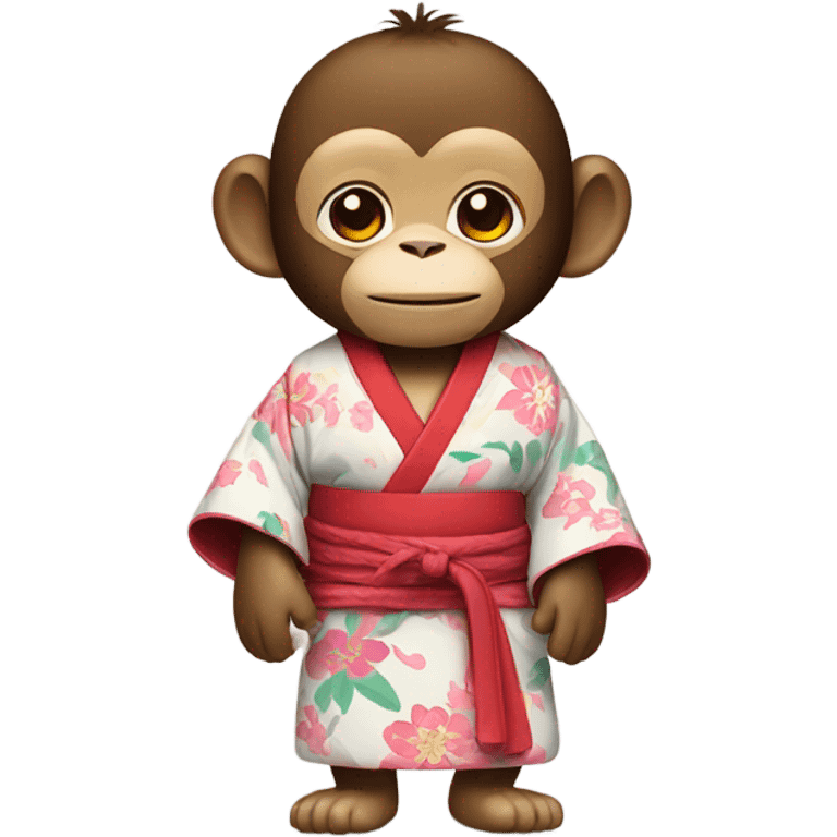 Monkey in Kimono emoji