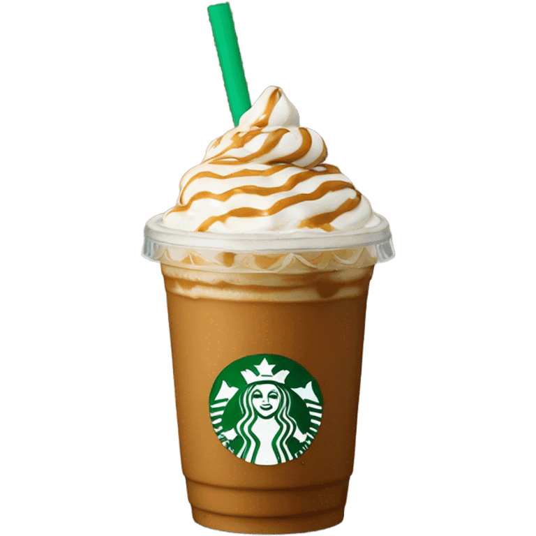 Caramel Crème Frappuccino Starbucks  emoji