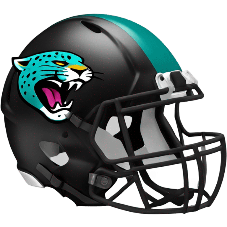 Jacksonville jaguars black football helmet emoji