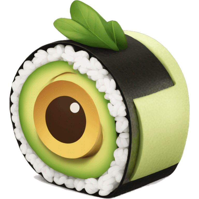 Avocado sushi roll emoji