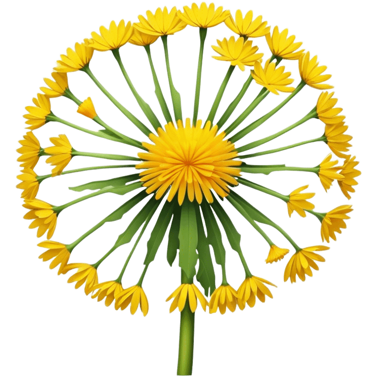 minimal dandelion emoji