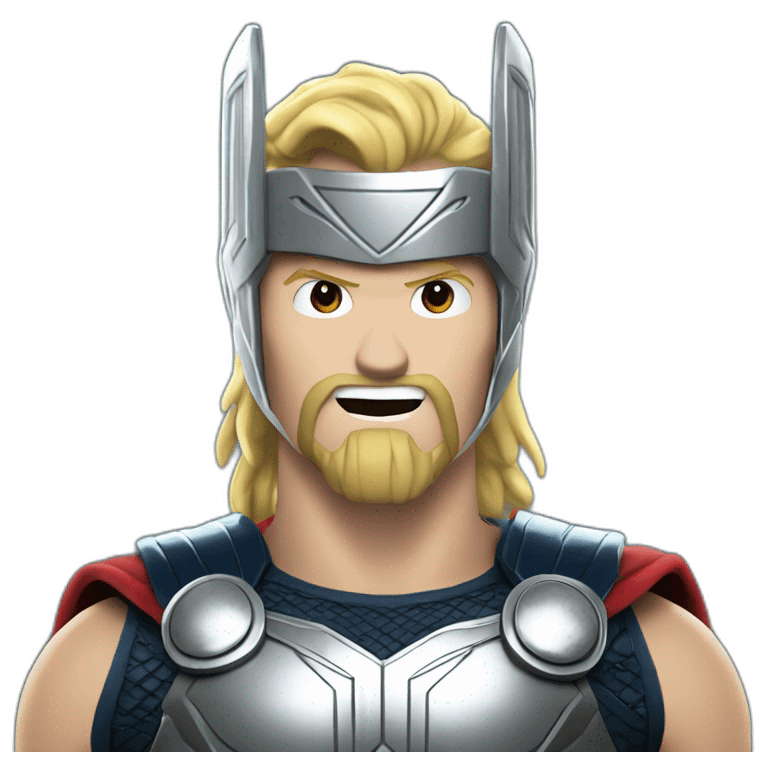 Thor ligntning with mjolnir  emoji