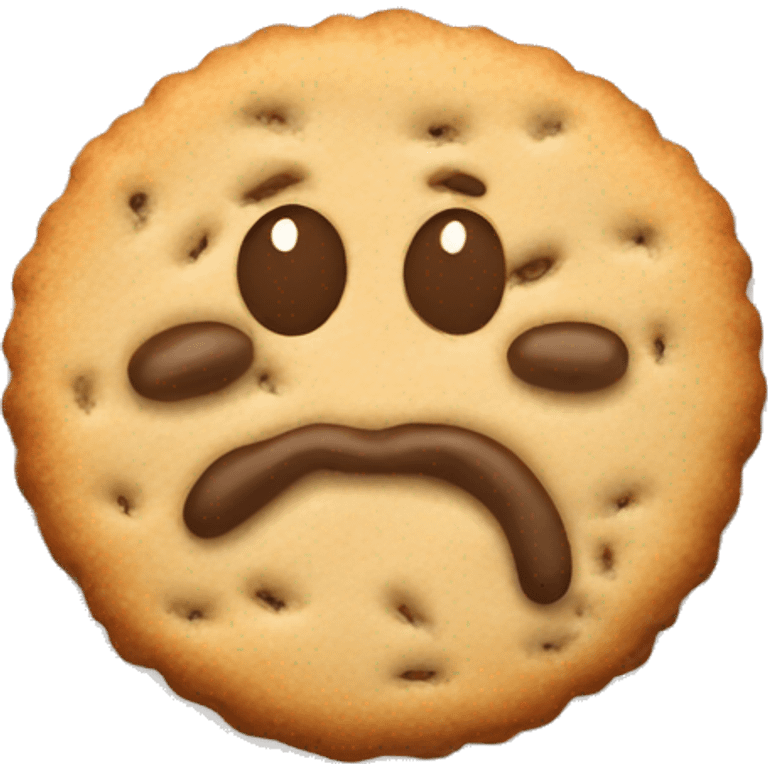 beige cookie emoji