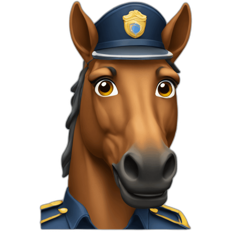 Gendarme à cheval emoji