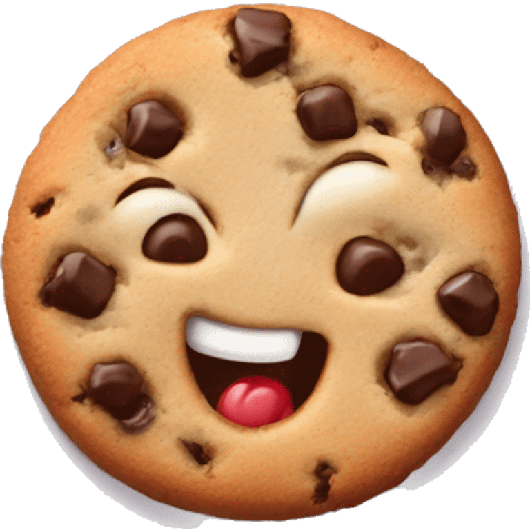 a tasty bite of a fabulous cookie  emoji