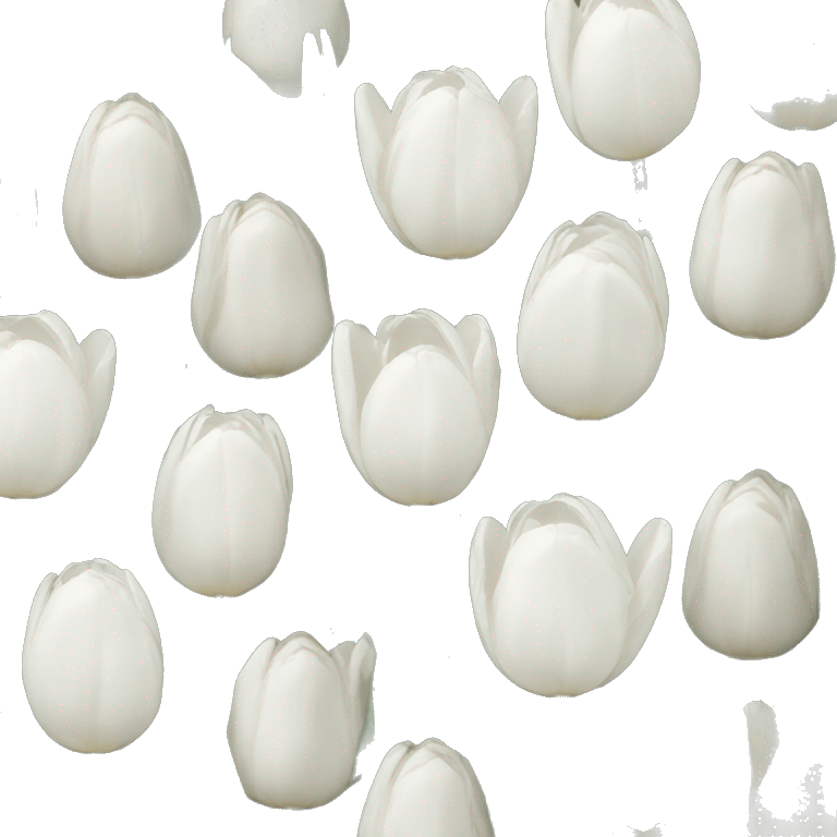 White tulipe emoji