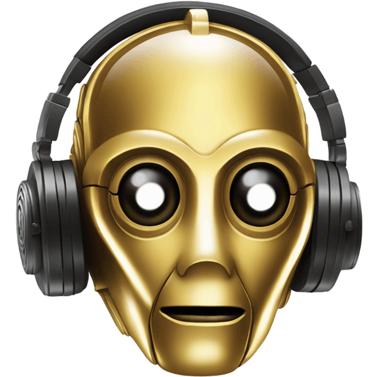 C-3PO playing dj emoji