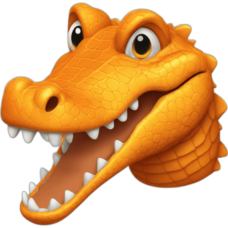 orange crocodile head emoji