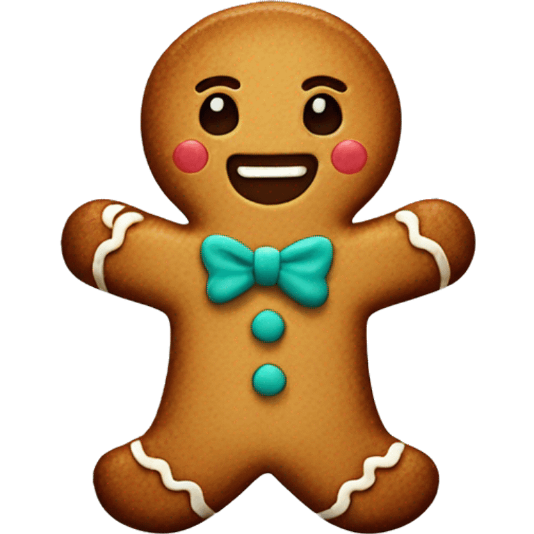 Gingerbread man cute  emoji