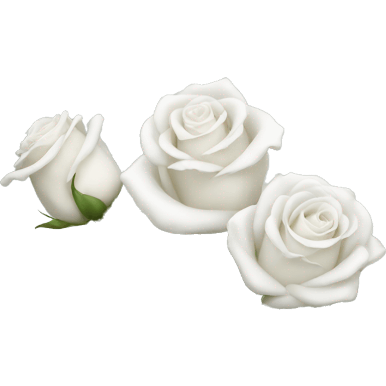 White roses emoji