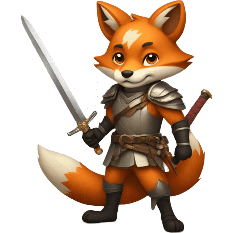 fox with a sword emoji