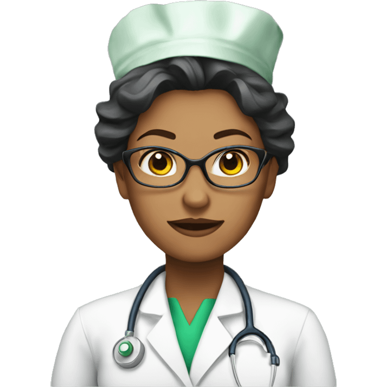 woman doctor spring onion emoji