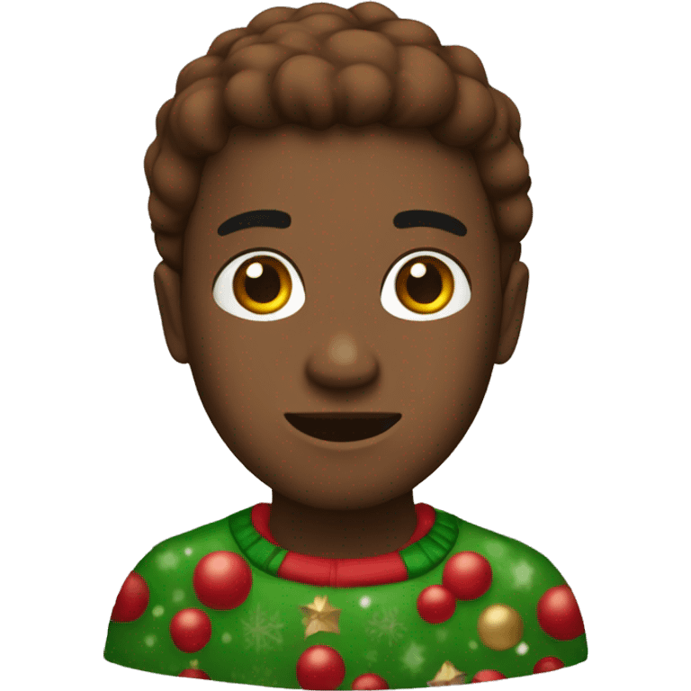 Christmas brown emoji