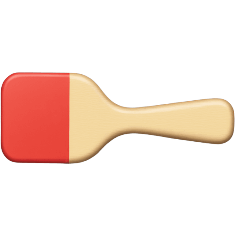 Rectangle Paddle black red emoji