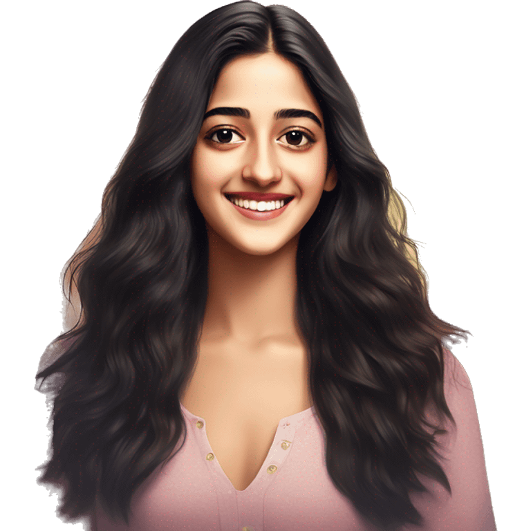 Bollywood actress ananya pandey emoji