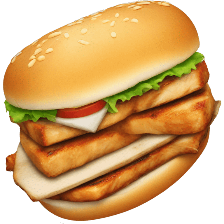 grilled chicken sandwich emoji