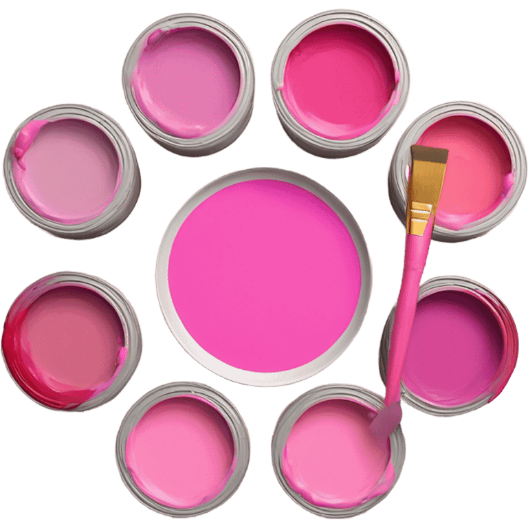 Pink paint palette  emoji