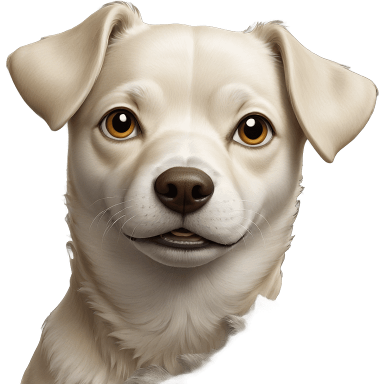 realistic solo dog portrait emoji