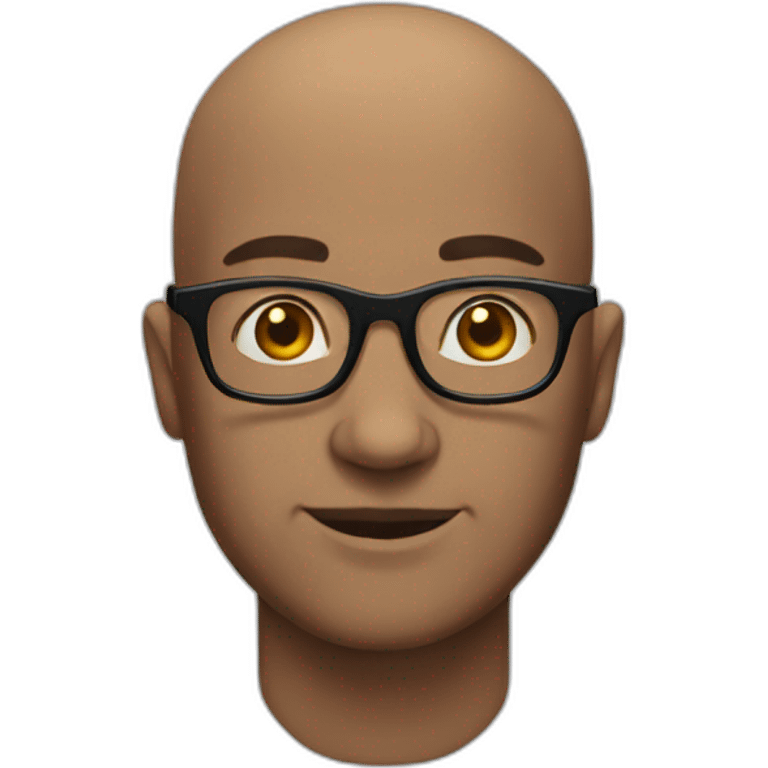 bald men with glasses emoji